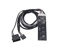 USB2.0 Header Splitter 9 Pin 1 A 4 Extensión Hub Splitter con Cable de Interfaz IDE para PC Adaptador Mainboard