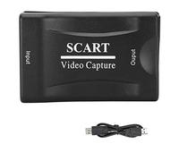 USB2.0 SCART Tarjeta de Captura, Capture Card Game Caja de Grabación de Transmisión en Vivo de Video OBS para PS4 / para Xbox / para Switch, etc