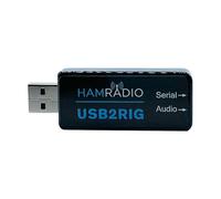 USB2RIG Radio USB Tarjeta de sonido Conector Soporte PTT con VOX Control Radio Audio Adaptador TTL/232 Nivel USB Tarjeta Sonido Conector Adaptador para KENWOOD YAESU ICOM Negocios Radio