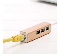 USB3.0 hacia abajo compatible con USB2.0 TYPE-C 3.0 a USB* 3+100 M Network Card Network Card Converter Computer Docking Station Adapter