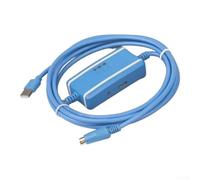USBACAB230 - Cable de programación PLC para ES/EX/EH/SA/SE/SV/SS | Adaptador USB a RS232, conectores chapados en oro, certificado CE para automatización industrial (aislado azul)