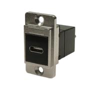 USBC F-M F/THRU, D/SLIM, METAL, SLV, CSK; CP30711M; 1 unidad