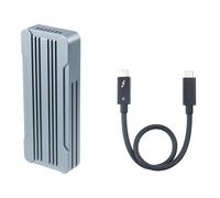 USBC NVME SSD Box Caja de aluminio 40 Gb/S Velocidad de transferencia rápida USB4 Thunderbolt3 compatible eficiente disipado del calor carcasa USBC