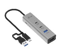 HUB Switch Puertos USB Tipo C; USB Tipo A I-TEC CAHUBMETAL2A2CPD