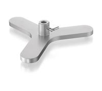 Usbeck Trípode para barras de hasta 13 mm, brida, 185 mm de longitud
