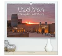 Usbekistan entlang der Seidenstraße (hochwertiger Premium Wandkalender 2026 DIN A2 quer), Kunstdruck in Hochglanz: Usbekische Städte: Xiva, Buchara, Samarkand und Taschkent