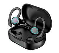 USBERG True Wireless Earbuds Bluetooth 5.3 Earphone, Touch Control with Charging Case, IPX7 Waterproof Stereo Headphone,Long Battery Life Headset Premium Deep Bass (Black)