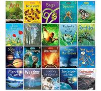 Usborne Beginners Nature & Science Collection 20 Books Set (Ants, Bugs, Spiders, Tree, Reptiles, Rainforests, Bees & Wasps, Volcanoes, Astronomy,Solar System, Your Body, Planet Earth, Weather & More)