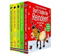 Usborne Don't Tickle Wildlife Collection Juego de 5 libros Serie 2 (Libros con sonidos Touchy-Feely) Mono, gorila, oso, cocodrilo, reno