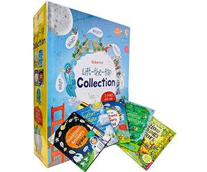 Usborne Lift-the-Flap Collection 5 Books Set by Katie Daynes (How Things Work, Weather and Climate, World, Space & General Knowledge)