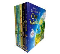 Usborne Look Inside Our world 6 Books Collection Pack Set ( Seas and Oceans, Nature,Our World,Animal Homes,Jungle,Space)