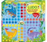 Usborne Ludo - Bring Die Dinos Nach Hause!: Set mit Spielbrett, Spielfigures und Würfel - AB 3 Jahren