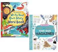 Usborne Write Your Own Series 2 Books Collection Set (Write Your Own Story Word Book & Write and Design Your Own Magazines)