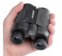 USCAMEL Prismáticos compactos de 12 x 25 pulgadas para adultos y niños de alta potencia con oculares grandes de 16,5 mm, prisma BAK-4 y lente FMC, mini prismáticos impermeables para observación de