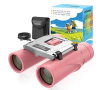 USCAMEL Prismáticos Niños, Compactos 8×21 Pequeño Prismáticos Adultos, para Observar Aves y Caza (Rosa)