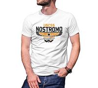 USCSS Aliens Inspired Weyland Premium Camiseta De Hombre Blanca Size L