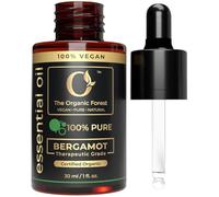 USDA Organic Bergamot Essential Oil for Diffuser | Therapeutic Grade for Aromatherapy | Skin, Hair, Body Massage | Therapeutic Grade Essential Oil with Dropper |