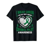 Use Green For Friend Conciencia del síndrome de parálisis Cerebral Camiseta
