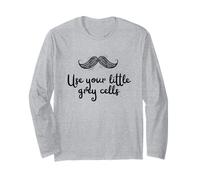 Use Your Little Grey Cells Poirot Quote Bigote Manga Larga