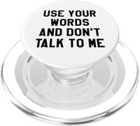 Use Your Word and Don't Talk to Me Stop I'm Overstimulated PopSockets PopGrip para MagSafe