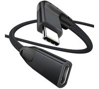 UseBean Cable Extensión USB C ángulo Recto 3M，Alargador Con USB-C 3.1 Hembra a Macho 90 Grados 4K Video,Extensor Tipo C for iPhone 15 Max,MagSafe Charger,MacBook Mac iPad Pro/Air