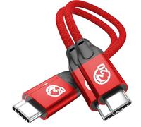 UseBean Cable USB C a USB C 100W 0.2M (2 Pack), USB 3.2 Gen2 20Gbps Tipo C Cable de PD Carga Rápida Transmisión de Vídeo 4K@60Hz,para iPhone 15 Plus Pro Max,MacBook,iPad Pro,Galaxy S24/Ultra/S23