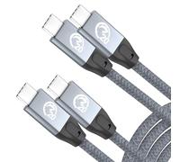 UseBean Cable USB C a USB C 100W 1M (2 Pack), USB 3.2 Gen2 20Gbps Tipo C Cable de PD Carga Rápida Transmisión de Vídeo 4K@60Hz,para iPhone 15 Plus Pro Max,MacBook,iPad Pro,Galaxy S24/Ultra/S23