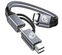 UseBean Cable USB C a USB C 240W [0.2M,2Pack], Cable Carga Rápida PD USBC 3.2 Gen 2 20Gbps 4K@60Hz,Cable Extensión USB Tipo C Corto for iPhone 15,MacBook,iPad Pro 10 Mini 6,Air 4 5,Galaxy S24