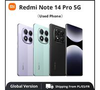 Used Phone Redmi Note 14 Pro 5G Global Version Smartphone NFC With Charger (Excellent Condition) Black