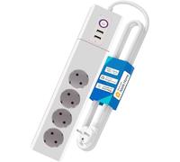 UseeLink zigbee 3.0 Smart Power Strip con 4 salidas inteligentes controladas individualmente y 2 cargadores USB, funciona con Alexa y Asistente para el hogar, requiere Zigbee Hub ZHA 2Mqtt