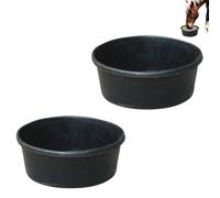 usefulbeauty 2 de comida de goma para caballos, de goma para caballos, resistente cubo de comida para caballos, adecuado para cabras, pollo, gatos, perros