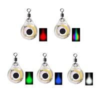 usefulbeauty 5 Piezas Señuelos De Pesca LED - Señuelos Luminosos Subacuáticos - Luz De Trampa De Señuelo De Pesca - Luces Intermitentes Subacuáticas - Señuelos De Lubina, Halibut, Leucomas, Atrayente