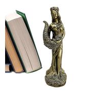 usefulbeauty Adornos de escultura de diosa, Estatuas de diosa de resina, Estatuas de figuras de diosa, Adornos de mesa de resina de la fortuna, escultura en miniatura de colección estética