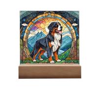 usefulbeauty Atrapasueños para Perros, Atrapasueños con Recuerdos de Perros,Decoración de atrapasoles acrílicos para Perros manchados - Decoración de Escritorio acrílica para Cachorros, Adorno de