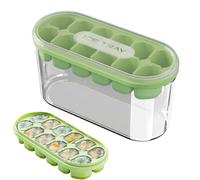 usefulbeauty Bandejas Para Hielo Con Tapa,Molde de Silicona Congelador | Extracción Fácil Reutilizable Para Cócteles Whisky Cata Barra Hogar Cocina