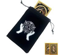 usefulbeauty - Bolsa de tarot para tarot (12 x 18 cm), diseño de cordón y bolsa de tarot, a, Se référer au descriptif, Consulte la descripción
