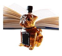usefulbeauty Botella de whisky, botella de para whisky en forma de un decantador de 300 ml y una estatua de animales para comedor, cocina, restaurante y como regalo para novio, padre, marido