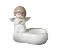 usefulbeauty - Candelabro de ángel (candelabro), diseño de ángel, candelabro de cerámica de oración de ángel, decoración del hogar | Estatua de querubín con portavelas para casa, boda, festival