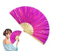 usefulbeauty Clap Fans for Dancing, plegable Craft Colors Hand Fan | Abanico de mano decorativo holográfico plegable,Music Festival Club Event Party Party Performance Per Performance para hombres