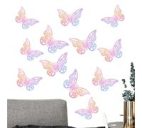 usefulbeauty Decoración de mariposa de pared, pegatinas de mariposa 3D | Decoraciones de fiesta Peel and Stick Wall Decals extraíbles,Niñas multifuncionales Arte para el hogar, decoración de telón de
