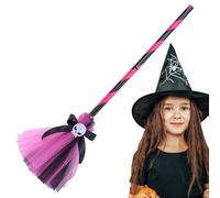 usefulbeauty Disfraz de bruja para niños pequeños | Disfraz de bruja de cuento de para niñas - Escoba de sombrero de mago para juegos de rol, cosplay, fiesta de disfraces