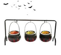 usefulbeauty Juego de 3 botes mágicos, diseño de brujas, para Halloween, para dulces, para cocina, salón, jardín, terraza, uso diario