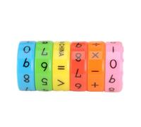usefulbeauty Juegos aritméticos, juguetes matemáticos,Juguete Cubo Mágico ABS con Figuras Matemáticas Coloridas | Juguete de desarrollo cerebral, Cubo de educación temprana, juguete de aprendizaje
