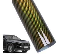usefulbeauty Lámina de Vinilo para Coches de Fibra de Carbono, Vinilo Protector De Fibra De Carbono para Automóvil, Accesorios De Modificación De Alta Resistencia para Decoración Interior