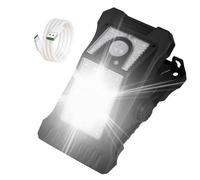 usefulbeauty - Lámparas solares con clip para sensor de movimiento, luces solares de seguridad con clip | Luz de seguridad con sensor de movimiento para valla | IP65 impermeable USB que carga 3 modos