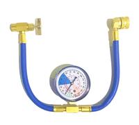 usefulbeauty Manguera de carga de freón, cargador de freón para coche - refrigerante de calibre de colector R134A con manómetro - El cargador de CA, el de medidor de colector M14 o el