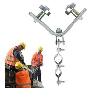 usefulbeauty Polea de suspensión para grúa | Rueda de rodamiento para grúa con anillo de elevación - Herramienta de tracción estable de alta capacidad para astilleros y mantenimiento mecánico