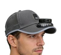 usefulbeauty - Sombrero con ventilador con energía solar y carga USB - Borde ancho para actividades al aire libre | para hombres y mujeres, playa, verano, camping, , senderismo, golf, jardinería