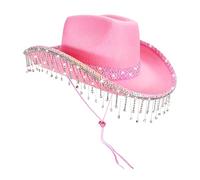 usefulbeauty Sombreros de para mujer | Sombrero de baile de máscaras con purpurina de moda con de diamantes de imitación para festivales de música y fiestas
