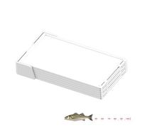 usefulbeauty Tabla de medición de peces, tabla de medición de peces - Regla de compacta y plegable, impermeable | Cinta métrica portátil multifuncional transparente grabada para pescadores